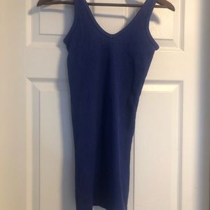Royal Blue ribbed dress